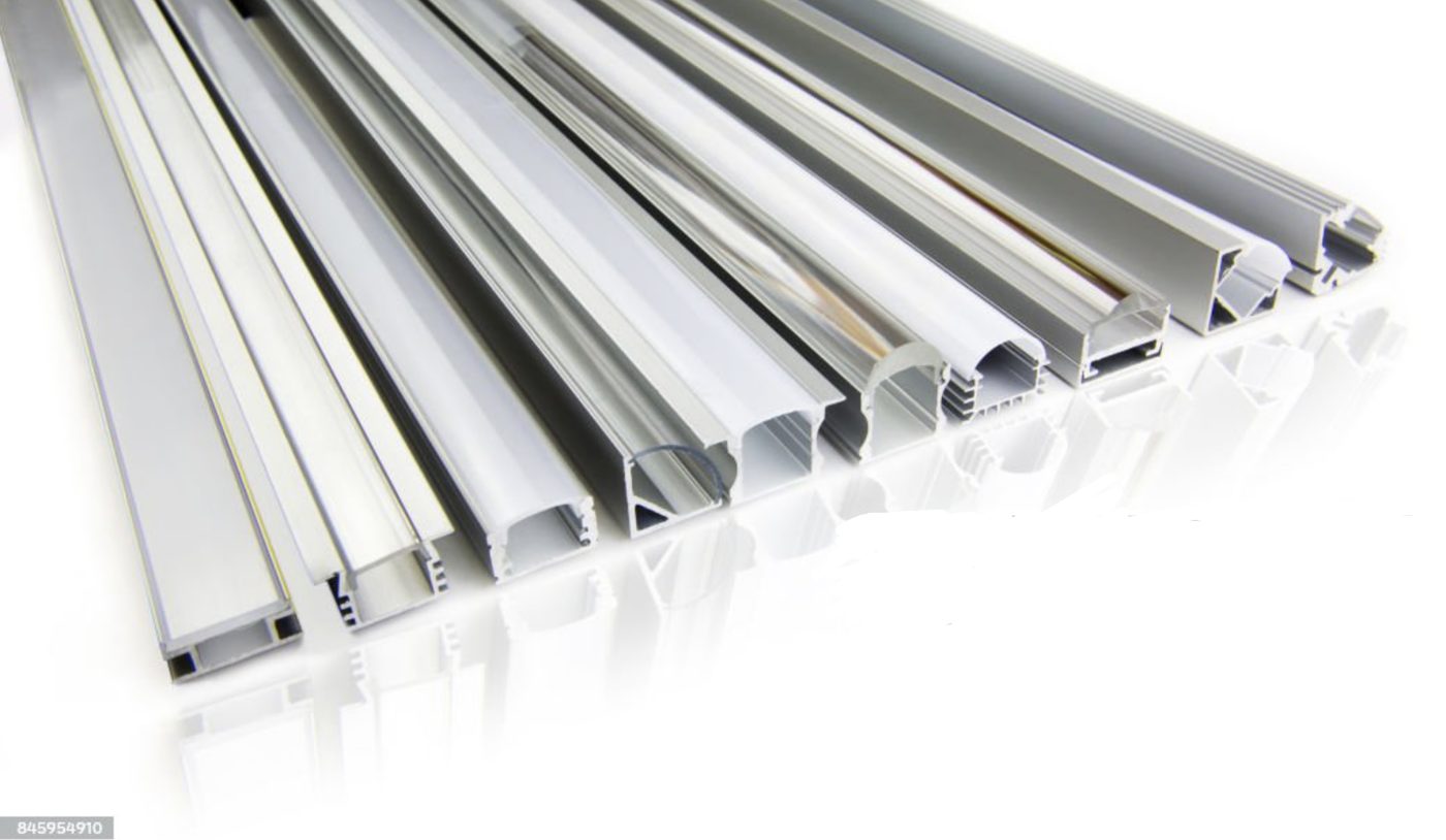 LED aluminium channel profiles in various finishes