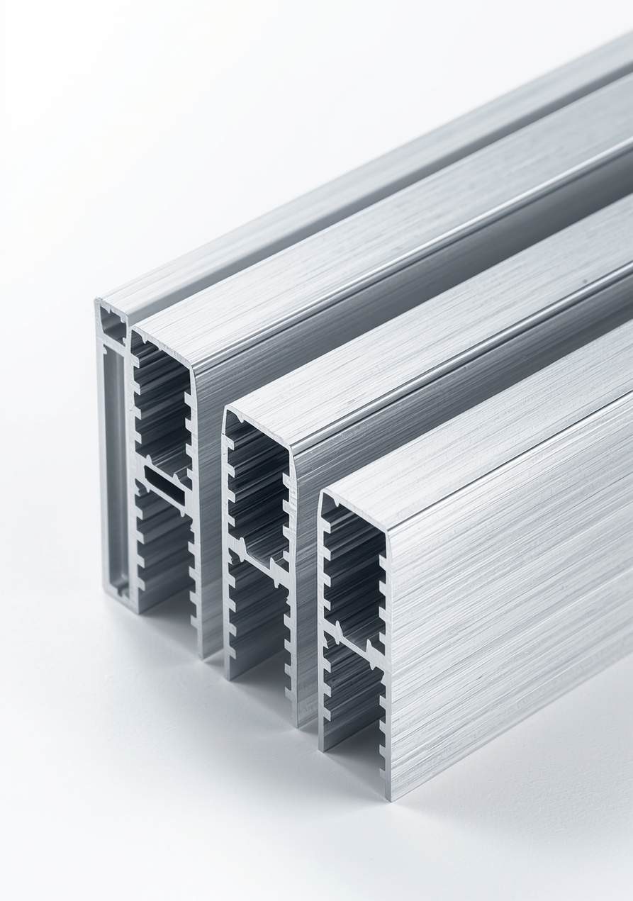 Aluminium extrusion profile cross-sections manufactured by Yavik Udyog LLP